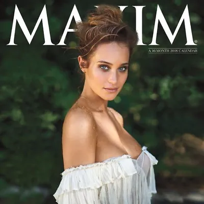 MAXIM - 16 MONTH 2018 CALENDAR - BEAUTIFUL WOMEN  12 X 12  - **BRAND NEW** • $8