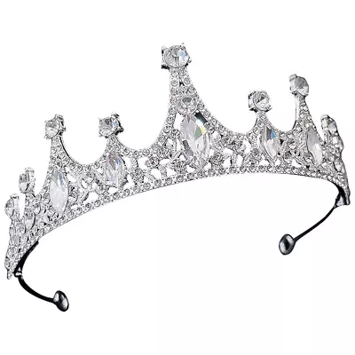  Rhinestone Tiara Child Princess Crown Crystal Headband Birthday • £6.53