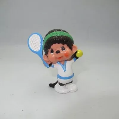 Vintage 1979 70s Monchhichi PVC Tennis Figure Plush Doll  5cm • $72.94