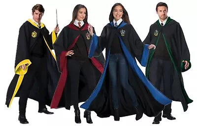 Deluxe Harry Potter Adult Robe Cloak Hogwarts Wizard Book Week Halloween Costume • $68.99