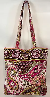 VERA BRADLEY Tote Bag Shoulder Purse Retired 'Very Berry Paisley'  13  X 12  • $22