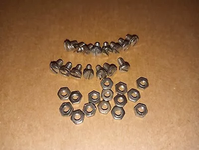 #mc129(15 Each #a1076/1077) Pre War Meccano Constructor Car Hex Nut/bolt • £5