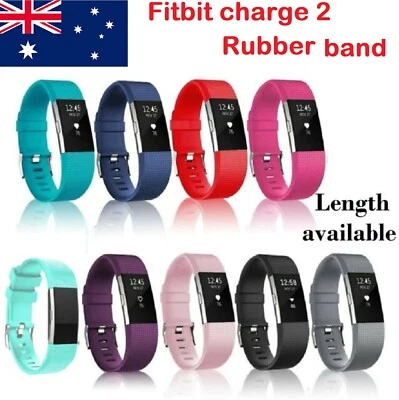 $7.45 • Buy Silicone Watch Wrist Sports Strap For Fitbit Charge 2 Band Wristband Replacement