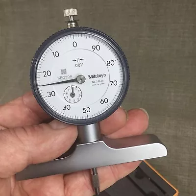 Mitutoyo No. 2904S Dial Depth Gauge Machinist Tool 0 To 5 Inches W/carbide Tip • $79