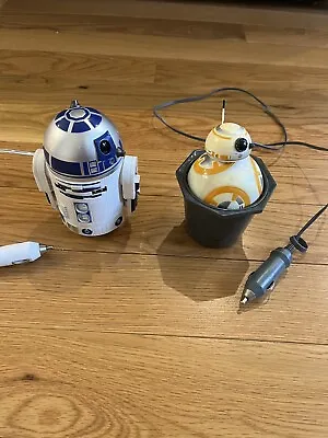 Star Wars R2-D2 & BB-8 CarChargers - 2x USB Ports Light Motion - Thinkgeek Lot • $75