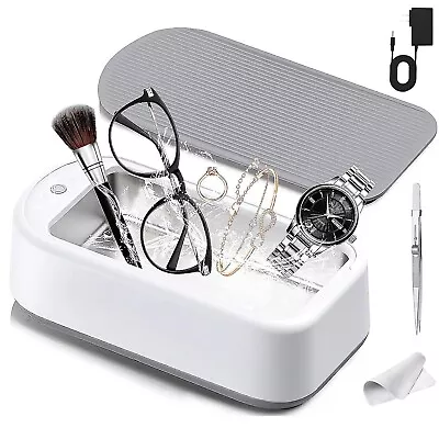 Ultrasonic Cleaner 640ml Large Capacity Jewelry Glasses Cleaner Portable • $17.99