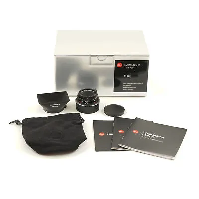 Leica 28mm F5.6 Summaron-m Matte Black Paint + Box 11928 #4057 • $11000