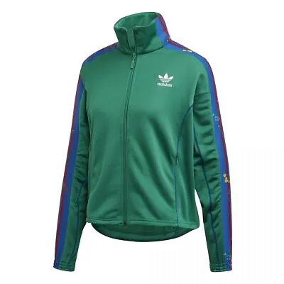 $75 • Buy Adidas Originals Women's Floral Track Jacket - Green