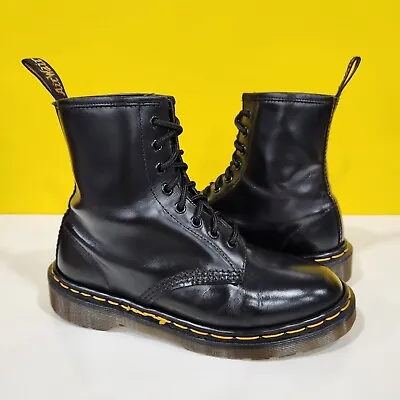 💥Dr. Martens Doc England Rare 90's Vintage Black Leather 1460 Boots UK5 US7💥 • $199