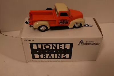 Lionel Train Dept Of Roads Eastwood Chevy Pick Up C3100 W/ Road Signs • $19.89