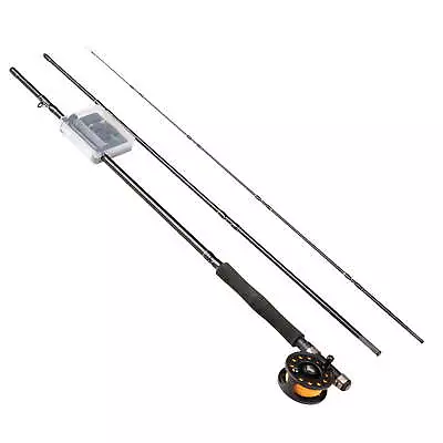  3 Piece Fly Fishing Rod & Reel Combo With Flies 8ft • $35.96