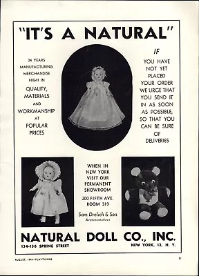 1949 PAPER AD Natural Doll Stuffed Animal Murray Ohio Station Wagon Pedal Car • $19.99