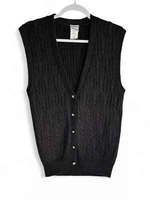 VINTAGE Jantzen Sweater Vest Mens Size Medium Cardigan Knit  Grandpa 90s Grunge • $28