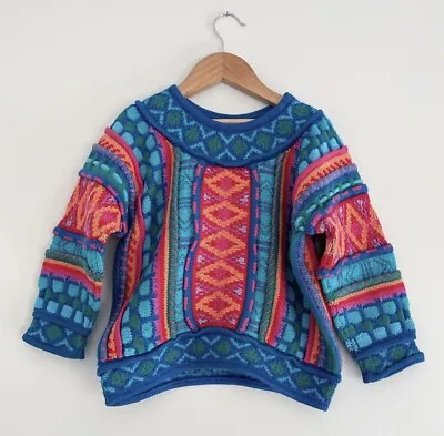 Kids Incredible Hand Knitted Coogi Style Sweater/Jumper. Size 3-5 • $150