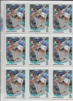 Mike Zunino 2013 Topps Rookie (RC) Update #US126 Lot Of (9) Tampa Bay Rays • $4.99