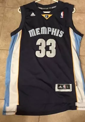 Marc Gasol Memphis Grizzlies Jersey Adidas Size L (+2in The Back) • $25