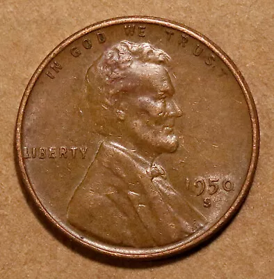 1950 S Lincoln Wheat Cent Brown VF • $1.65