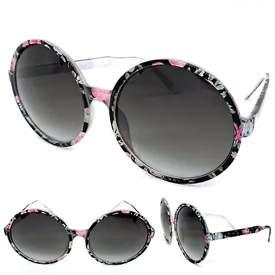 Oversize Exaggerated Retro Style SUNGLASSES Huge Jumbo Big XL Round Floral Frame • $13.99