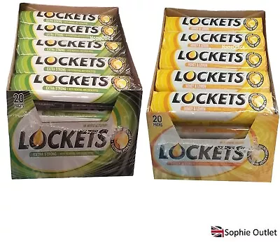 20 Rolls Lockets Extra Strong Menthol Honey & Lemon Full Box Cough Drops Sweets • £18.40