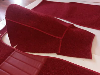 Dark Red Loop Carpet Set For Mercedes Ponton W120 W121 180/180D 1953-1957 • $335