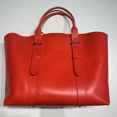 $1949.01 • Buy Alexander McQueen Authentic Leather Tote Bag Red Used From Japan