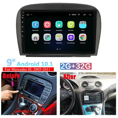 9  Car Stereo Radio GPS Wifi Player 32G For Benz SL500/550/600 SL63/65 AMG 05-11 • $181.65