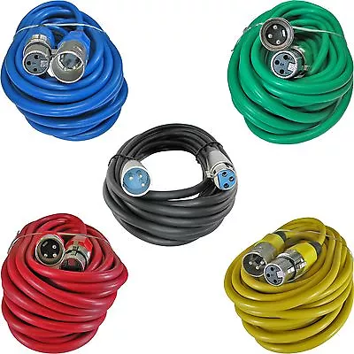 5 Pack 6 Ft Foot Feet Pro Audio Xlr Mic Microphone Extension Cables Patch Cords • $21.86