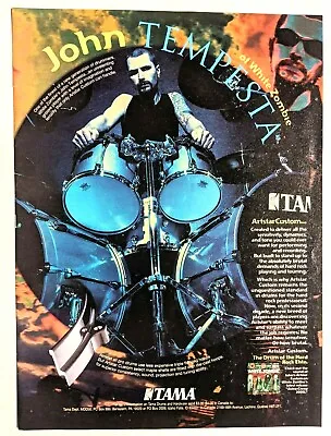 White Zombie / John Tempesta / 1995 Tama Artstar Custom Drums Magazine Print Ad • $22.25