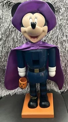 11  MINNIE MOUSE HALLOWEEN NUTCRACKER Witch Disney Decor Holiday Figurine NEW • $45.95