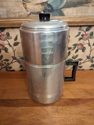 Vintage Drip-o-lator Aluminum Coffee Pot 28 Cups Enterprise Aluminum Co  • $50