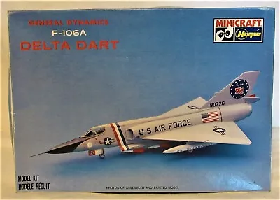 Hasegawa #1054 General Dynamics F-106A Delta Dart 1:72 Scale New-Open Box • $29.05