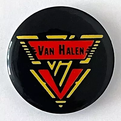 Vintage Late 70s Early 1980s VAN HALEN Pin 1.25  Badge Logo Button Eddie NM-MT • $11.95