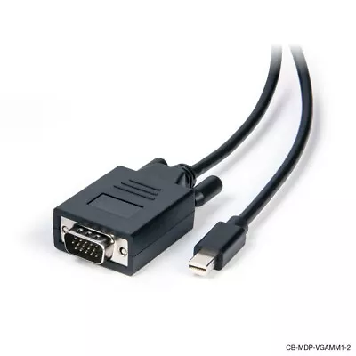 1M 2M Mini Display Port Thunderbolt To VGA Male Cable Adapter For MacBook  • $11.49