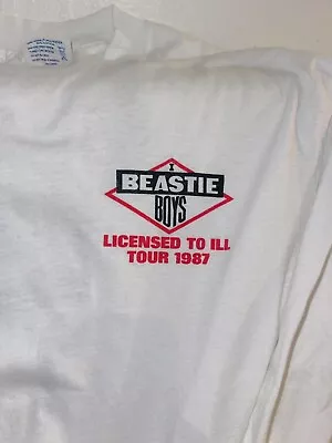 Original 1987 Beastie Boys Licensed To Ill Japan Tour Single Stitch T Shirt XL • $544.99