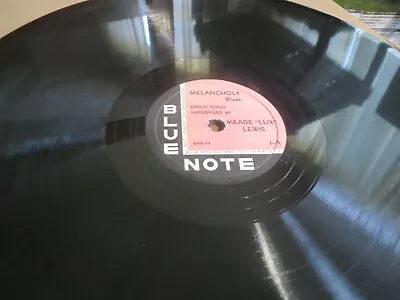 78RPM 12  Blue Note 1 (1st EVER Blue Note) Meade Lux Lewis - Melancholy Blues E • $3499.95