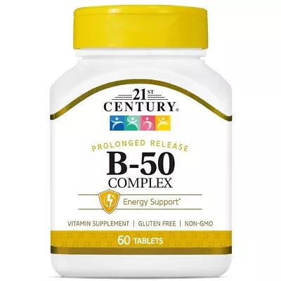 El Complejo Vitamínico B-50 Respalda La Energía Y El Sistema Nervioso 60 Tablets • $29.95