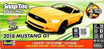 Revell SnapTite Build & Play 2018 Mustang GT 1:25 Scale Plastic Model Kit 6 & Up • $32.29