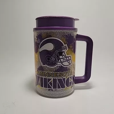 Minnesota Vikings Whirley Thermal Mug Cup MLB Genuine Merch Vintage USA Made • $10