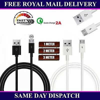 Micro USB Fast Charging Data Sync Charger Cable For Samsung Galaxy Tab A Tablet • £3.39