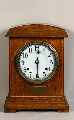 Mantle Clock Oak Antique 1900 • £145