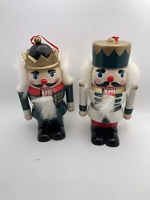 Vintage Nutcrackers  From 90’s Set Of 2. King Toy Soldier 6 In Tall • $19.99