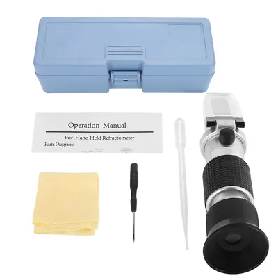 New 58~92% Brix Refractometer Honey Beer Fruit Sugar Measuring Tester Meter • £20.94