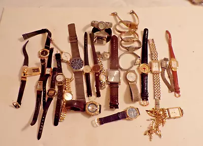 Lot Of 25 Plus Ladies Watches Anne Klien Elgin Jurgensen Waltham Parts/repair • $9.99