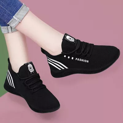 Zapatos Para Correr Para Mujer Zapatillas De Tenis Transpirables De Moda Sneaker • $14.96