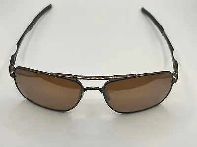 Oakley Deviation OO4061 Metal Square Sunglasses - Brown Polarized Lens • $249.99