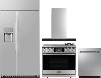 Dacor Package With 42  Fridge 36  Dual Fuel Range Hood And 24  Dishwasher • $22496