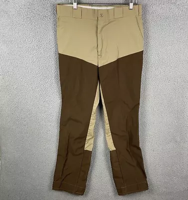 CABELAS Pants Adult 34x33 Brown Hunting Brush Outdoor Canvas Vintage USA • $23.74