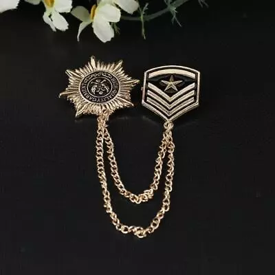 Retro Style Medal Badge Brooch Fancy Dress Militray Cosplay Uniform Corsage • £4.42