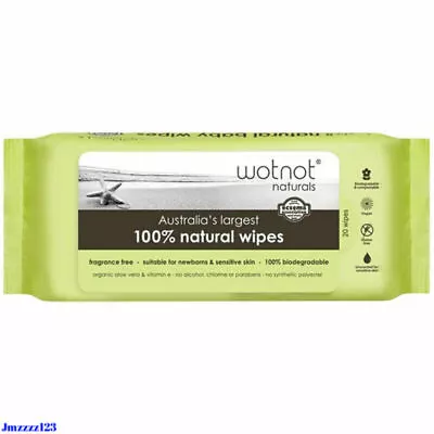 Wotnot All Natural Travel Wipes 20 Pack • $2.48