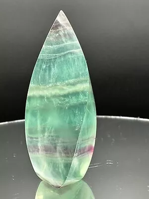 Rainbow Candy Fluorite Flame Healing Crystal Free Form Carving Gemstone 2984 • £11.50